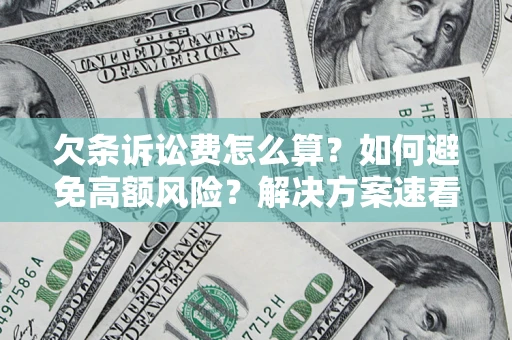 济南欠条诉讼费怎么算？如何避免高额风险？解决方案速看！