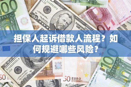 济南担保人起诉借款人流程？如何规避哪些风险？