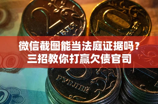 济南微信截图能当法庭证据吗？三招教你打赢欠债官司